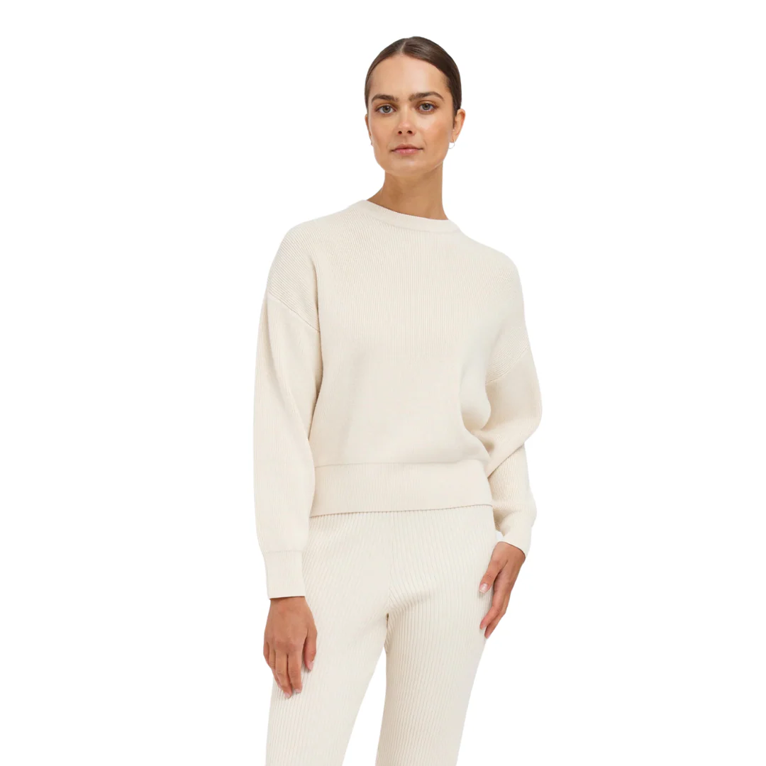 Brunette Women's Olivia Rib Knit Crew Sweater - Image 5
