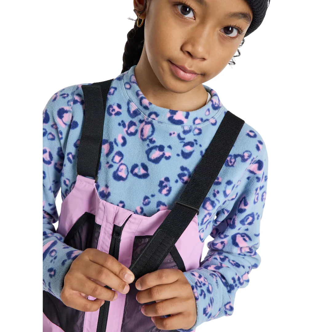 Burton Kids' Outbeam 3L Bib Pants - Orchid Purple / True Black - Image 3