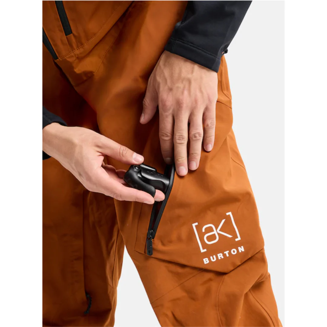 Burton Men's AK Cyclic Gore -Tex Bib Snowpants - Chestnut Brown - Image 6