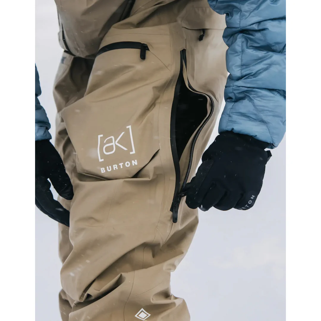 Burton Men's AK Gore Tex Freebird Bib Snowpants -Summit Taupe - Image 5
