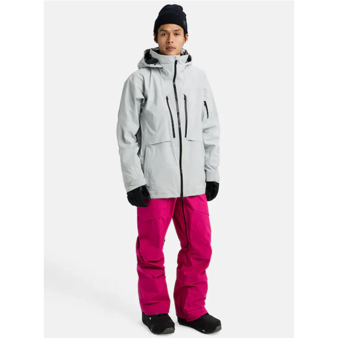 Burton Men's [ak] Hover GORE‑TEX C-Knit 3L Stretch Jacket - Gray Cloud - Image 10