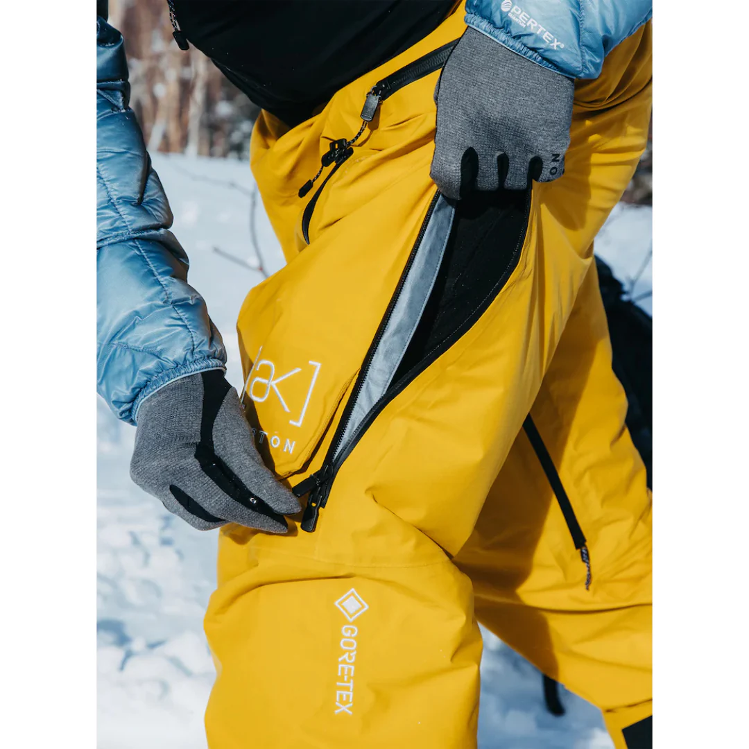 Burton Men's [ak] Kalausi GORE-TEX C-Knit 3L Bib Pants - Goldenrod - Image 4