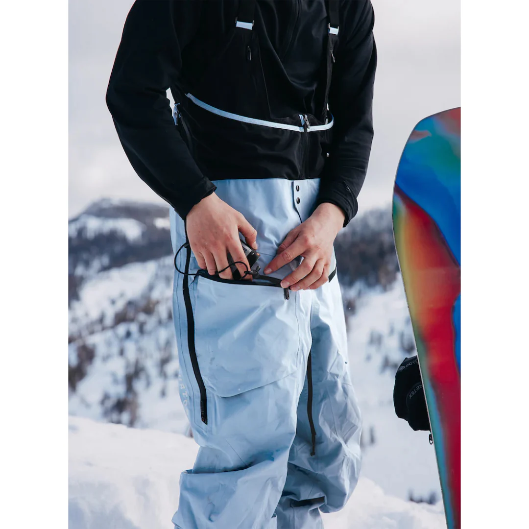 Burton Men's [ak] Tusk GORE-TEX 3L PRO Hi-Top Bib Pants - Dusty Blue - Image 4
