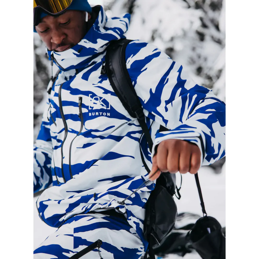 Burton Men's [ak] Tuvak GORE-TEX C-Knit 3L Jacket - Oversized Zebra Jake Blue - Image 6