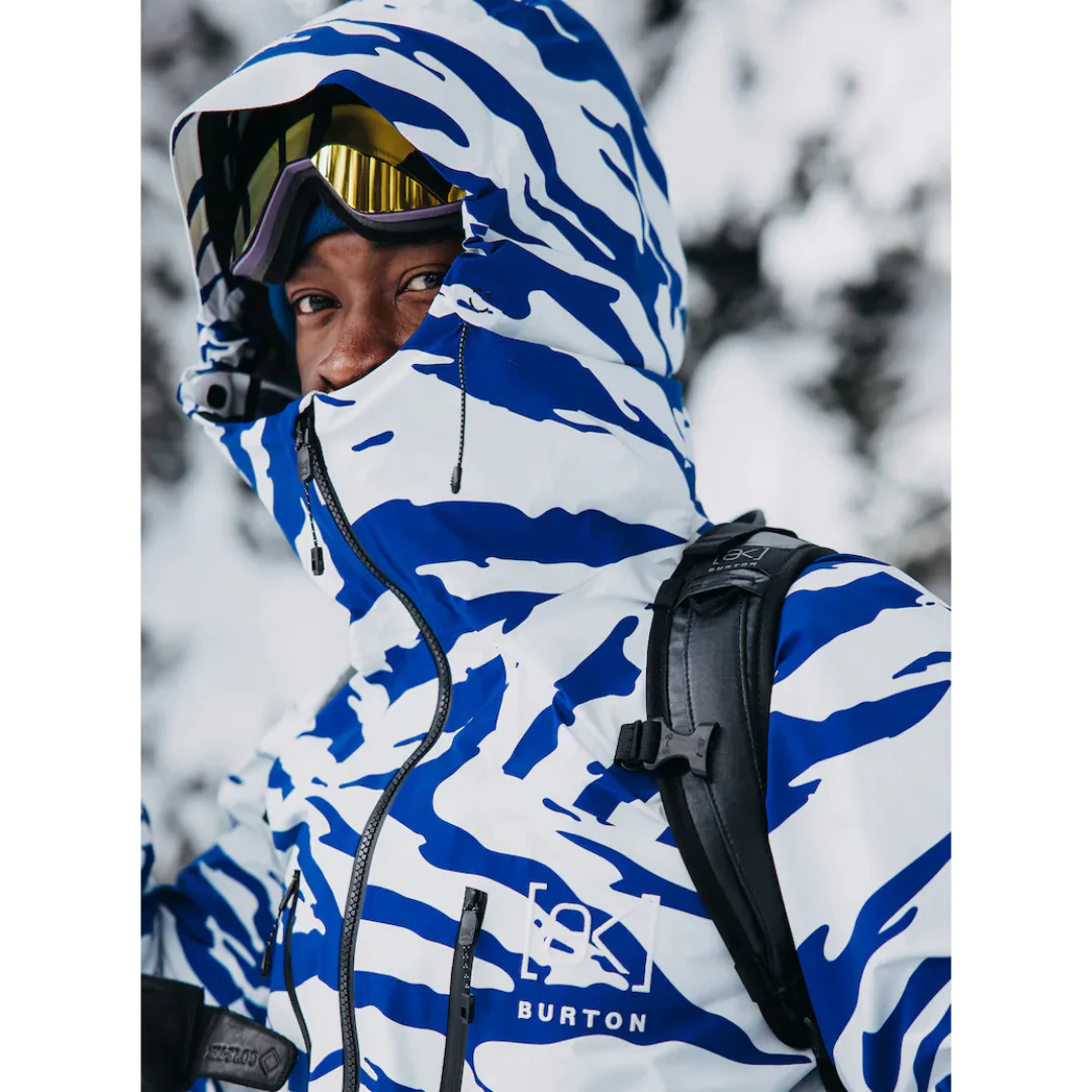 Burton Men's [ak] Tuvak GORE-TEX C-Knit 3L Jacket - Oversized Zebra Jake Blue - Image 7