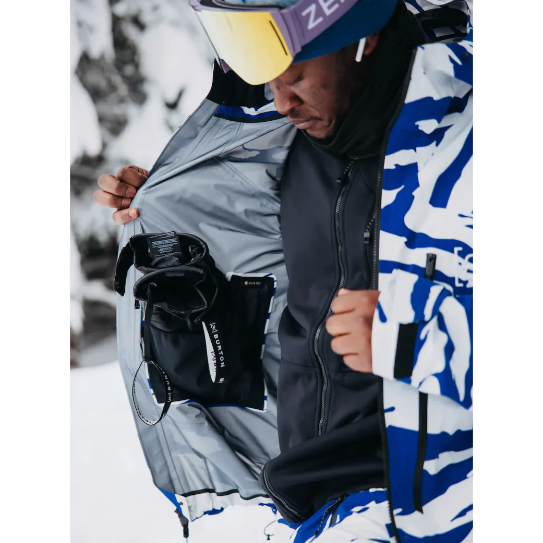 Burton Men's [ak] Tuvak GORE-TEX C-Knit 3L Jacket - Oversized Zebra Jake Blue - Image 8