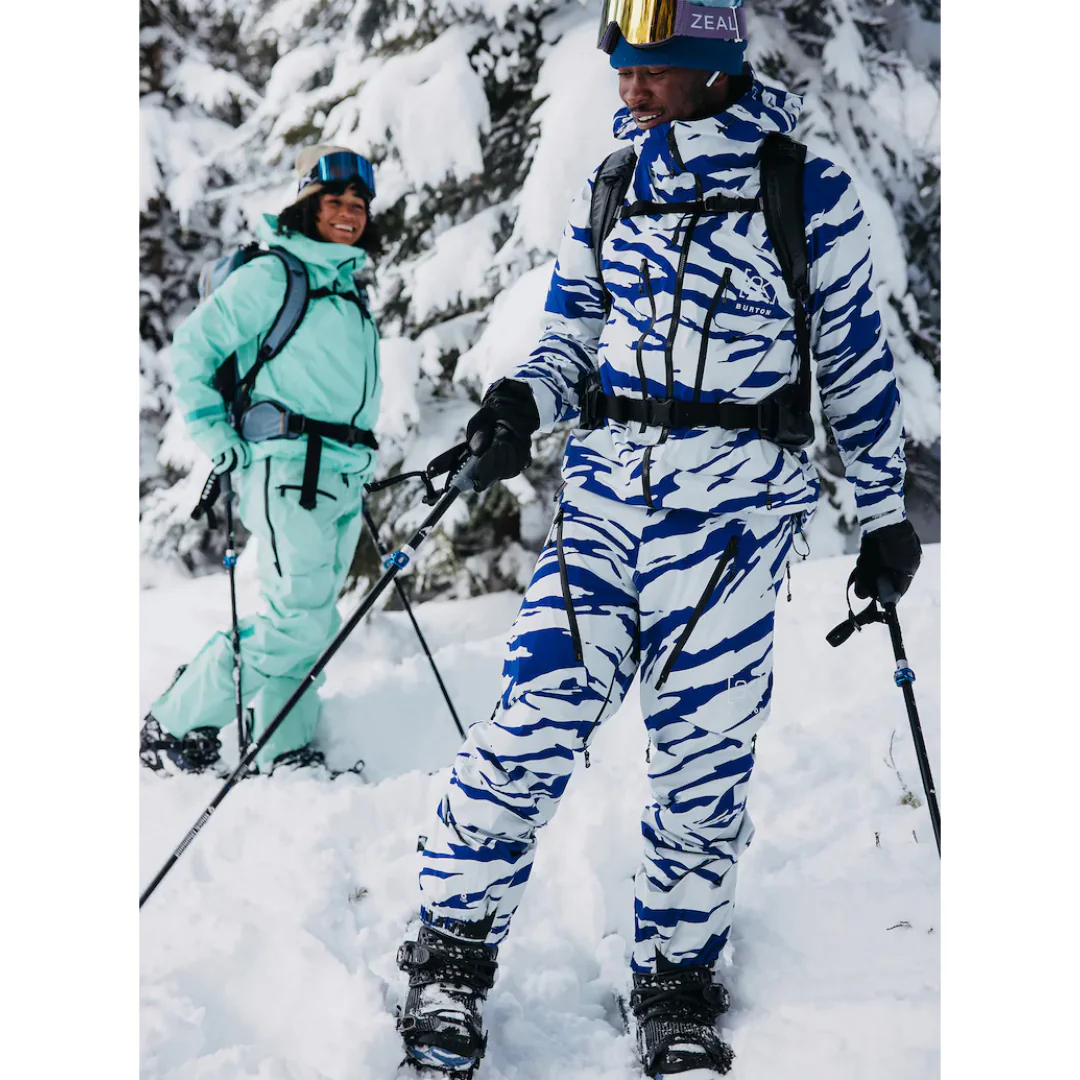 Burton Men's [ak] Tuvak GORE-TEX C-Knit 3L Jacket - Oversized Zebra Jake Blue - Image 9