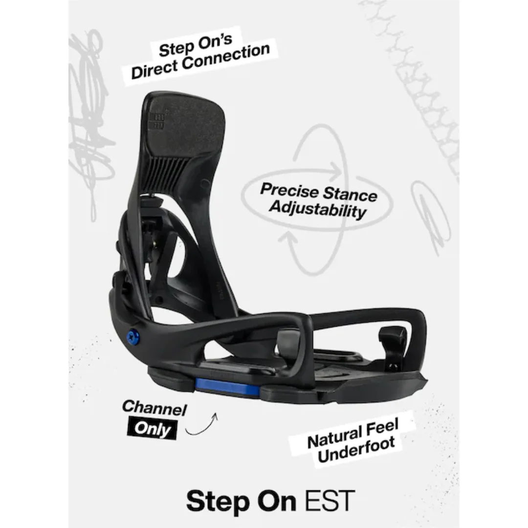 Burton Men's Cartel X EST Step On Snowboard Binding -Atomic Yellow/Black - Image 4