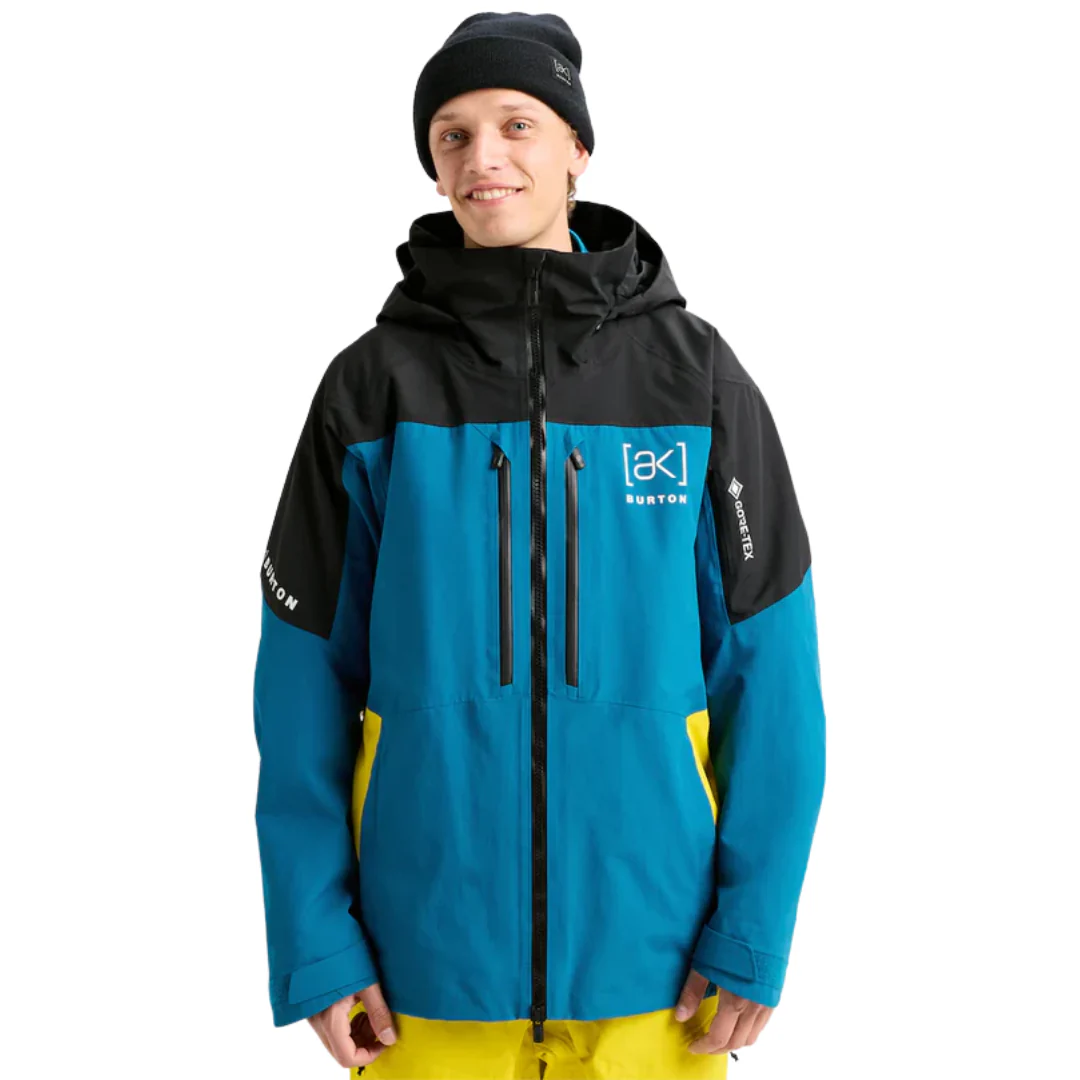 Burton Men's Men's [ak] Swash GORE-TEX Jacket - True Black/Blue Teal/Atomic Yellow - Image 2