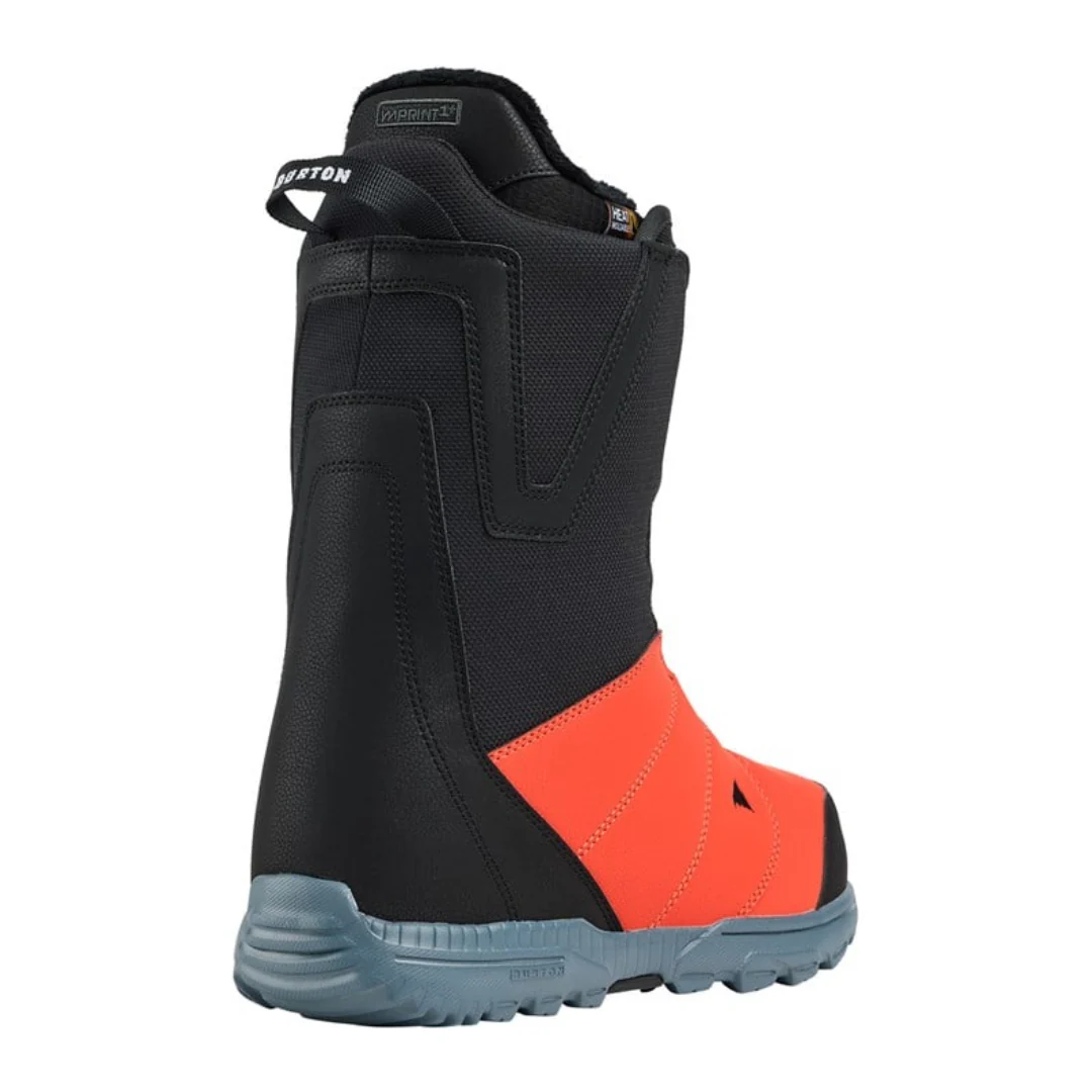 Burton Men's Moto Boa Snowboard Boots - Black/Fiesta Red - Image 2