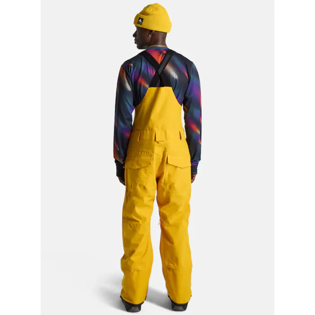 Burton Men's Reserve 2L Bib Snowpants-Golden Rod - Image 3