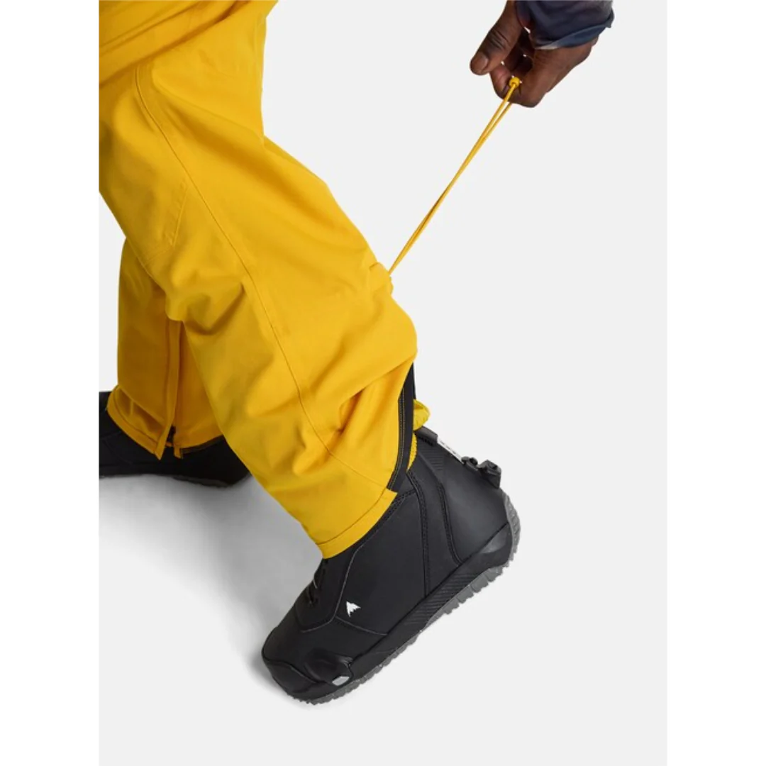 Burton Men's Reserve 2L Bib Snowpants-Golden Rod - Image 7