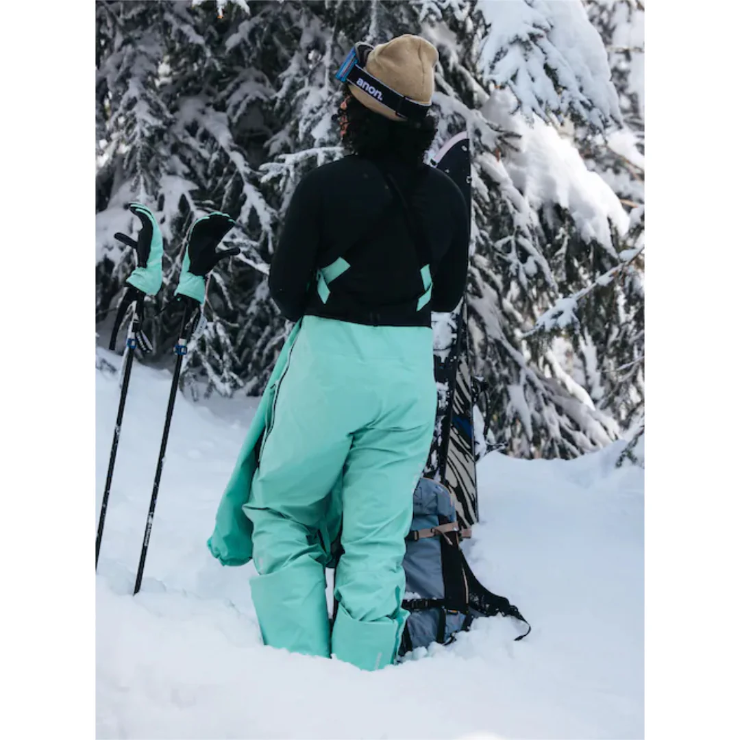 Burton Women's [ak] Tusk GORE-TEX PRO 3L Hi-Top Bib Pants - Powder Mint - Image 6