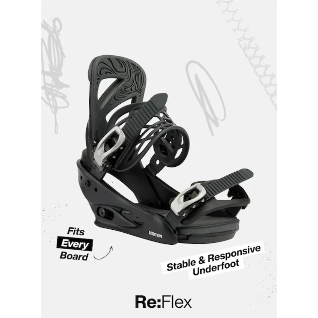 Burton Women's Lexa Snowboard Bindings - Evergreen Shatter - Image 4