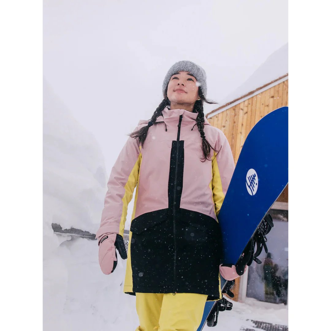 Burton Women's Prowess 2.0 2L Jacket - Powder Blush / Sulfur / True Black - Image 2