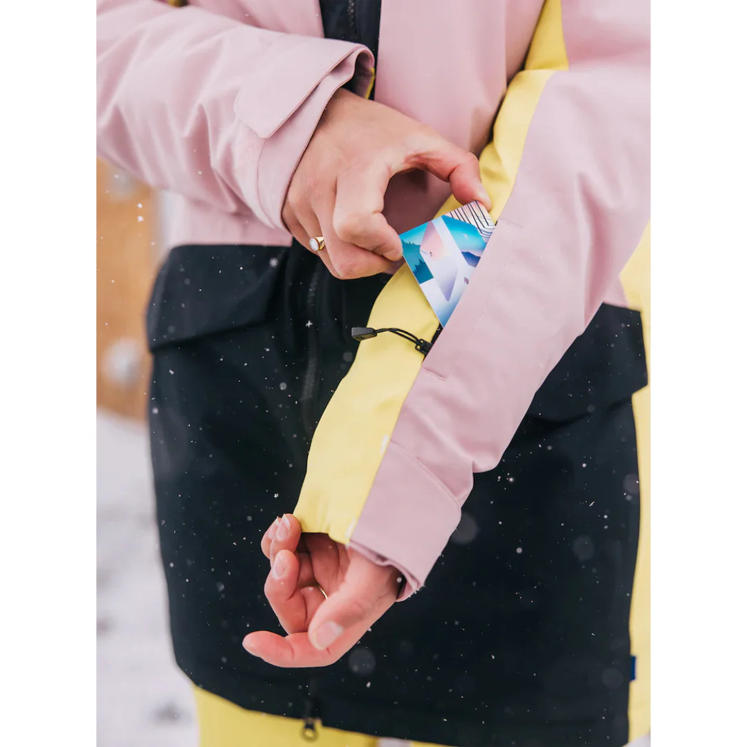 Burton Women's Prowess 2.0 2L Jacket - Powder Blush / Sulfur / True Black - Image 6