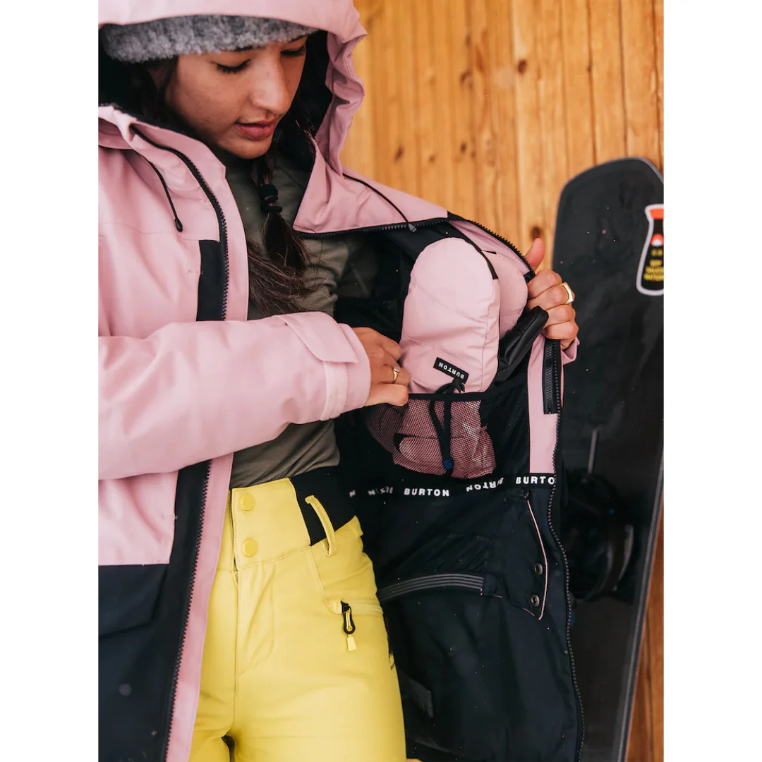 Burton Women's Prowess 2.0 2L Jacket - Powder Blush / Sulfur / True Black - Image 8