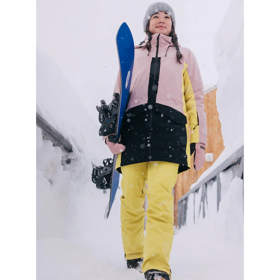 Burton Women's Prowess 2.0 2L Jacket - Powder Blush / Sulfur / True Black - Image 9