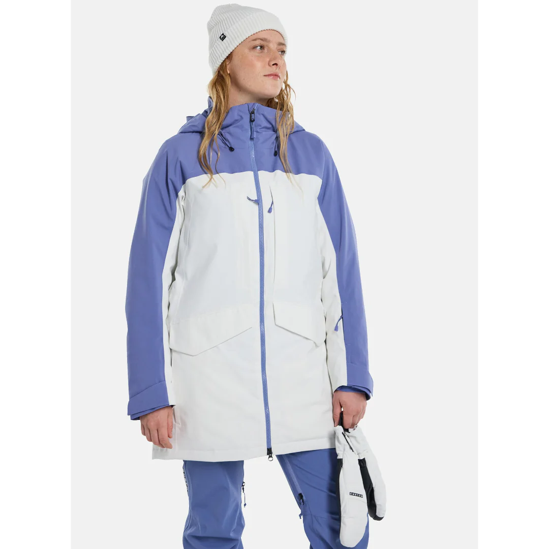 Burton Women's Prowess 2.0 2L Jacket - Slate Blue / Stout White - Image 3