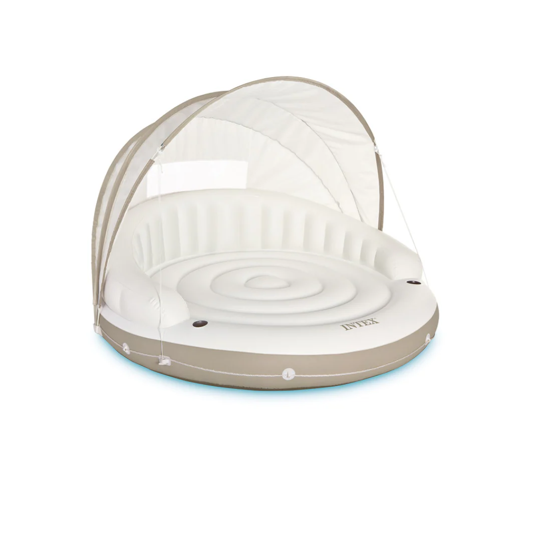 Canopy Inflatable Pool Island Float