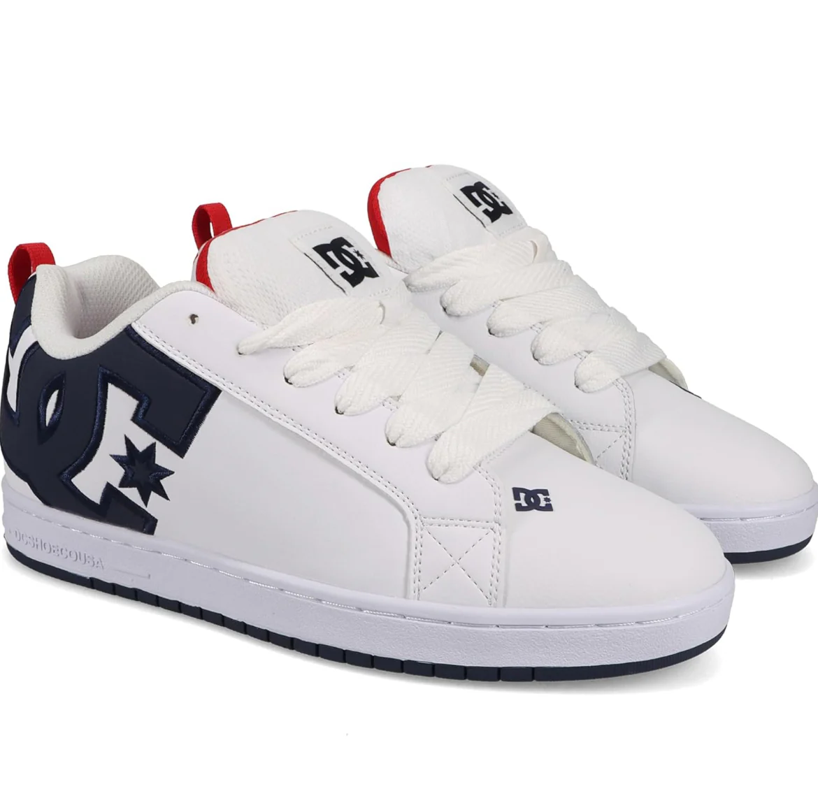 DC Court Graffik - White/Navy/Red