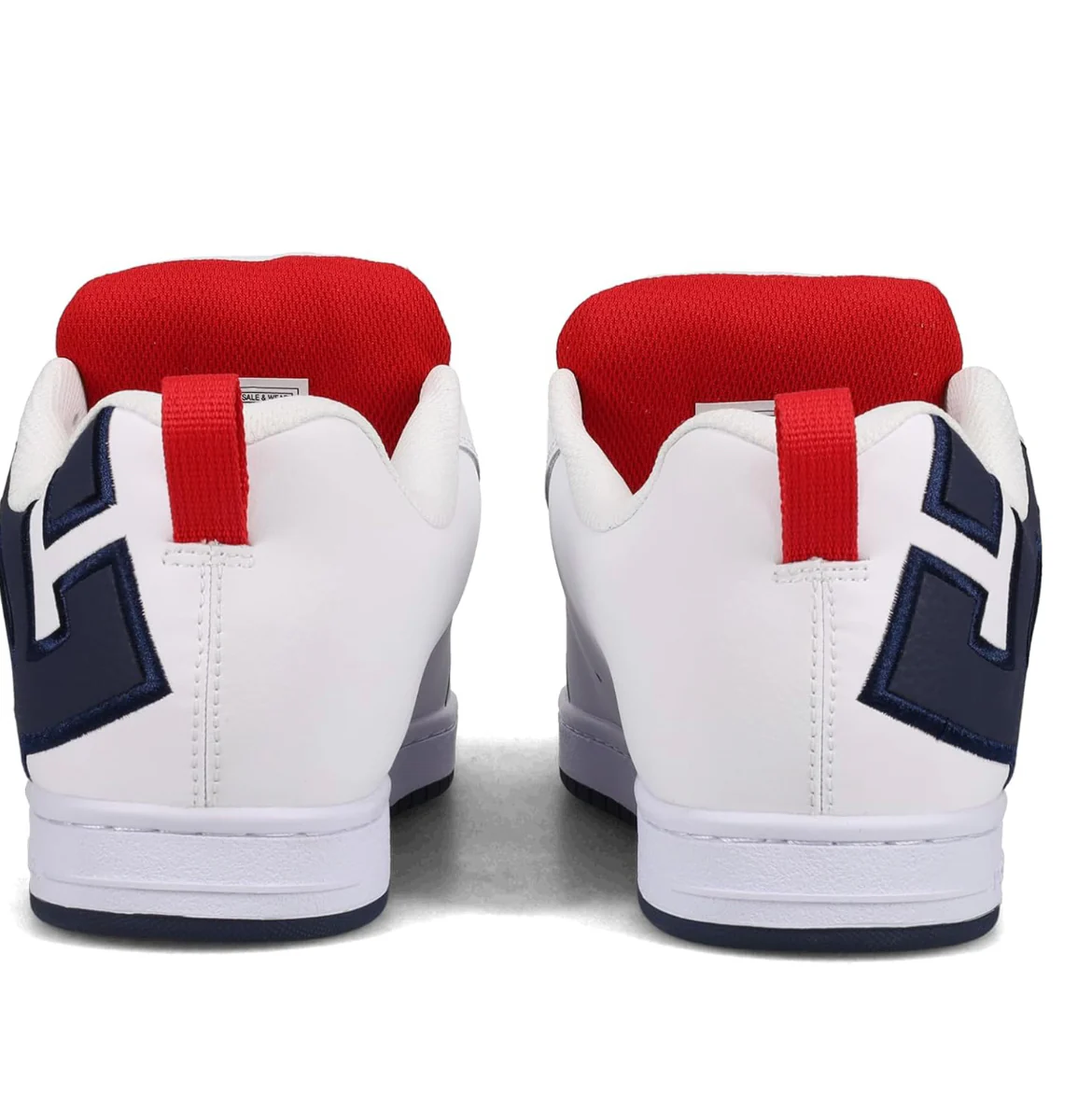 DC Court Graffik - White/Navy/Red - Image 2