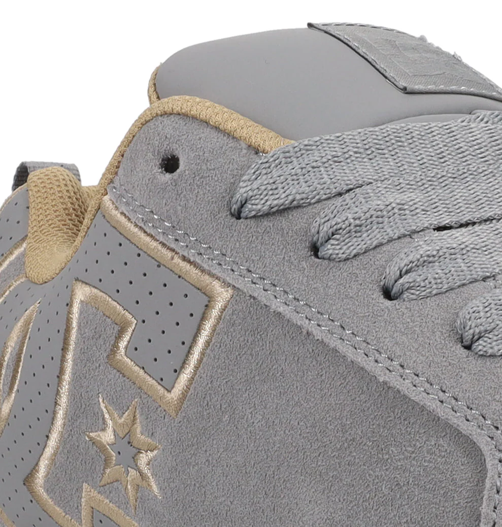 DC Men's Court Graffik SE Shoes- Light Grey/Tan/Gum - Image 7