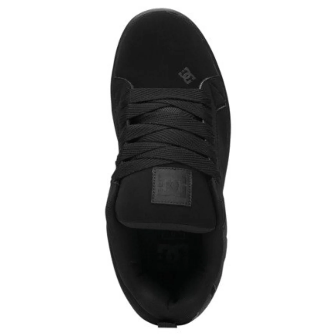 DC Men's Court Graffik Skate Shoes-Black/Black/Black - Image 4
