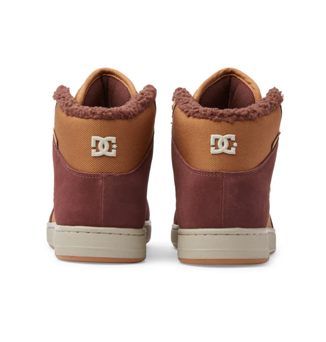 DC Men's Macteca 4 Hi WR Shoes - Brown/Brown/White - Image 2