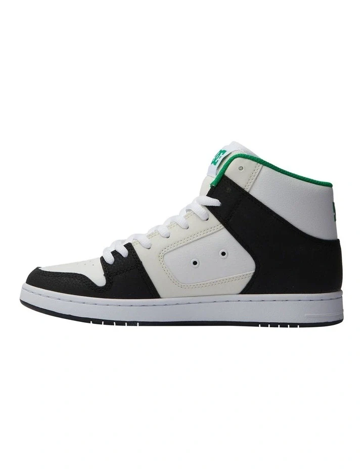 DC Men's Manteca 4 Hi Shoes - Black/White/Green - Image 4