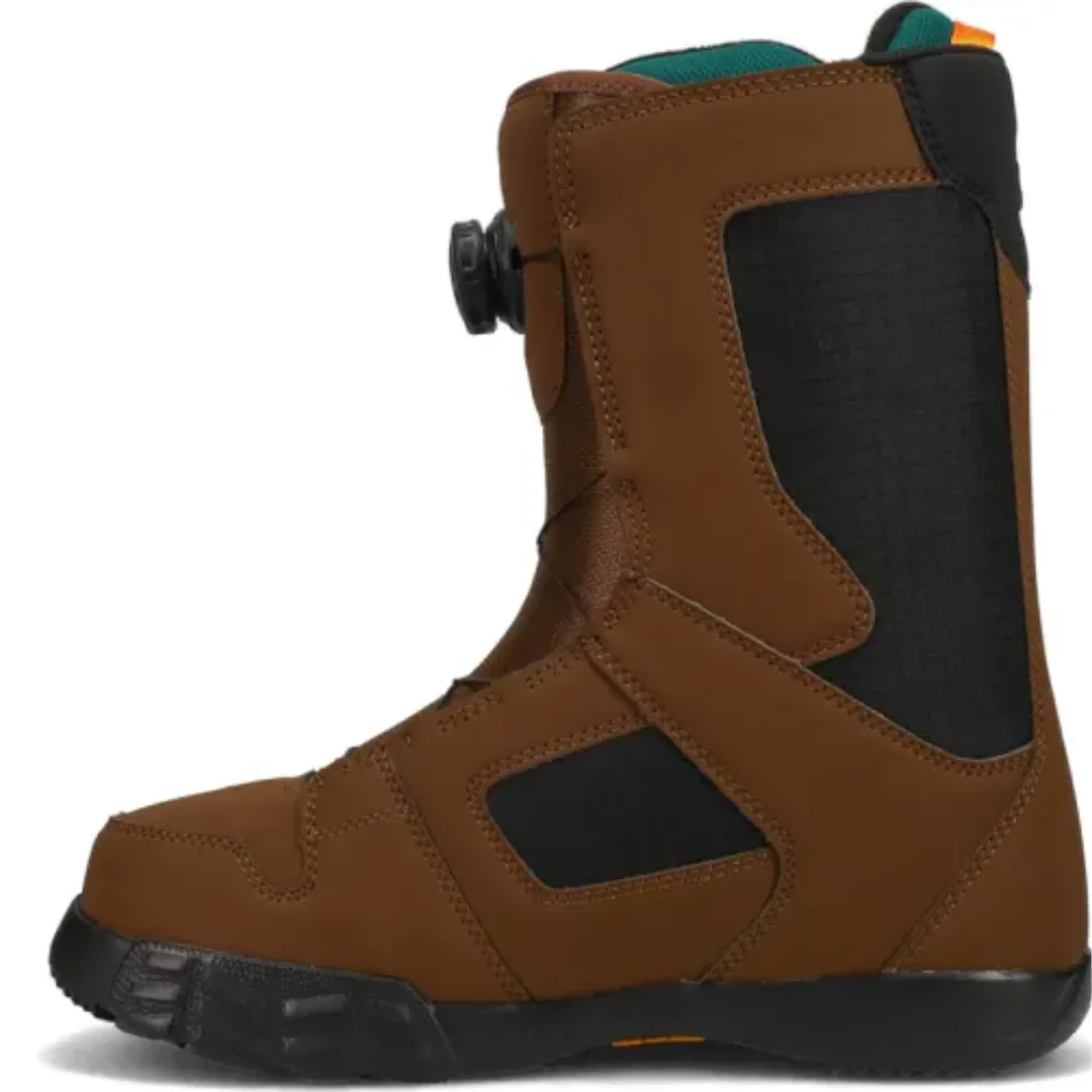 DC Men's Phase Boa Snowboard Boot - Brown/Black/Teal - Image 6