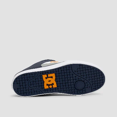DC Men's Pure Skate Shoes -White/Grey/Blue - Image 5