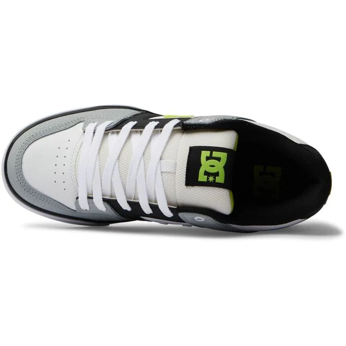 DC Men's Pure Skate Shoes - White/Lime - Image 4