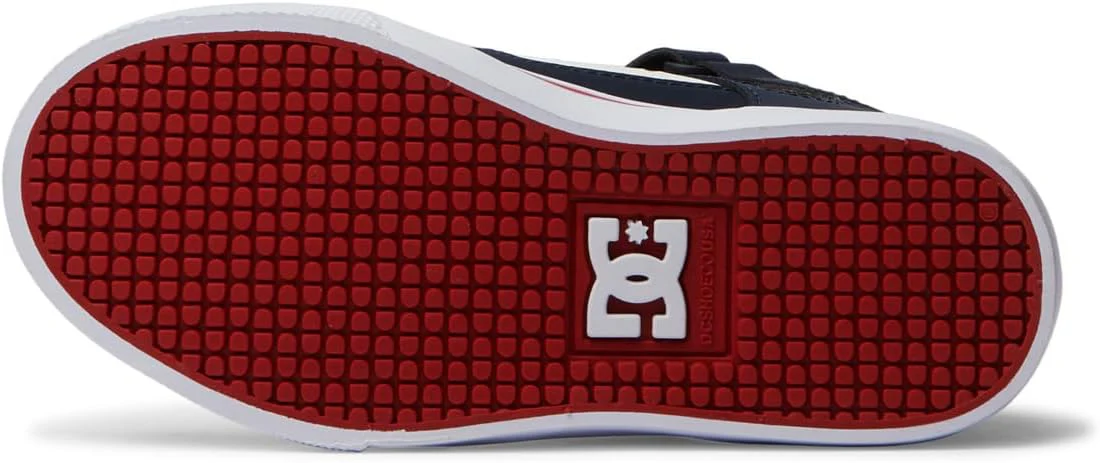 DC Pure Boys High Tops Shoes -DC Navy/Athletic Red - Image 5