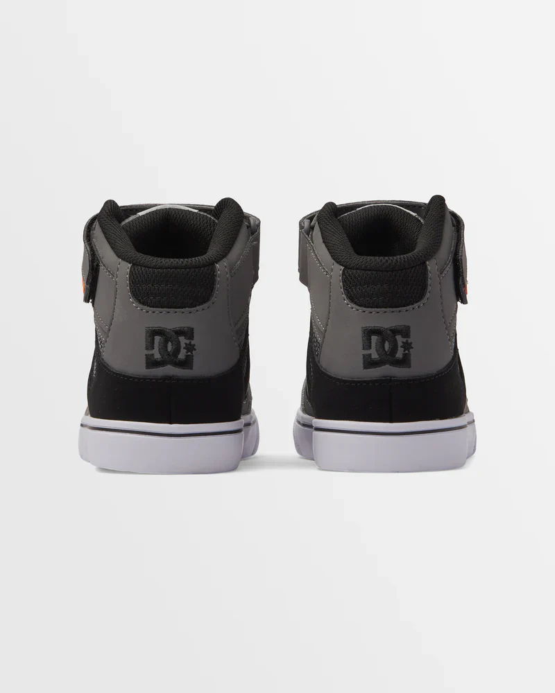 DC Pure Boys High Tops Shoes -Red/Heather Grey - Image 2