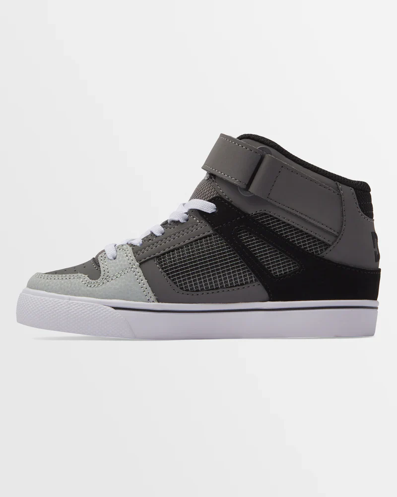 DC Pure Boys High Tops Shoes -Red/Heather Grey - Image 5