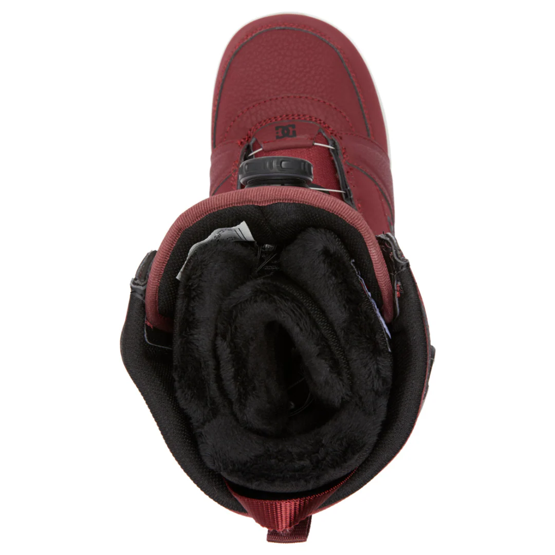 DC Women's Lotus Boa Snowboard Boots - Wine/Black - Image 6