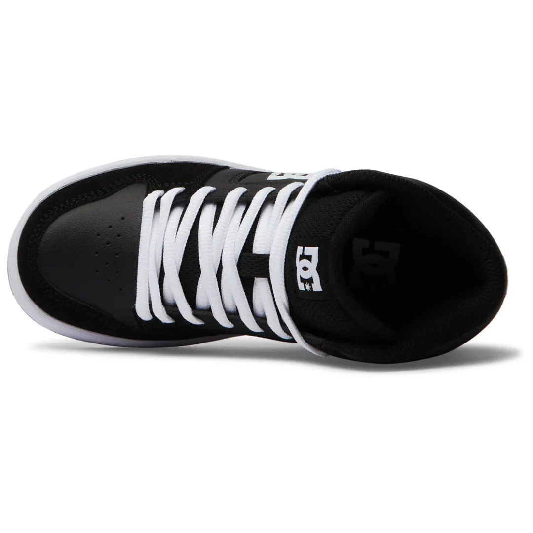 DC Youth Manteca 4 Hi Shoes - Black/Black/White - Image 4