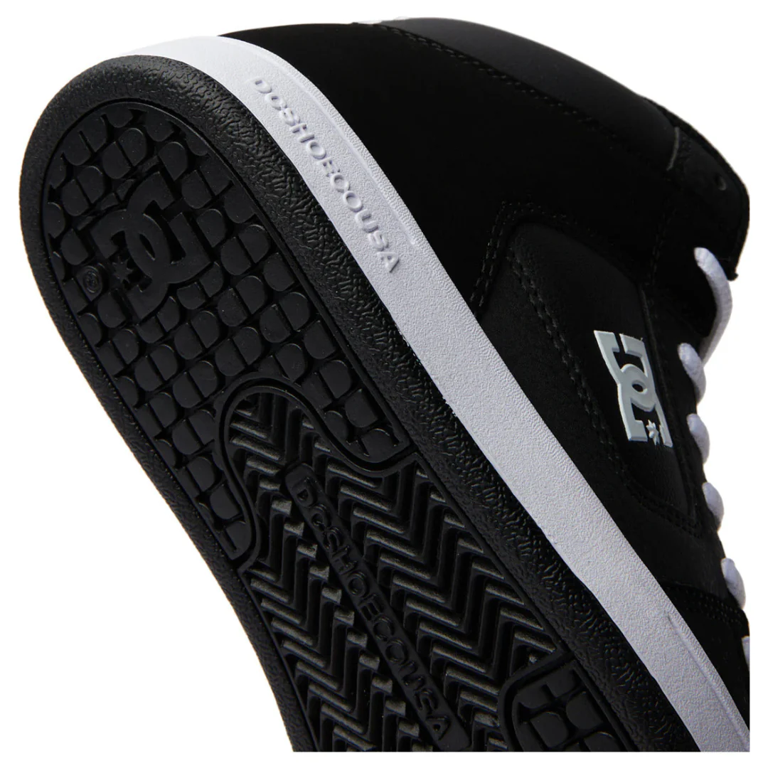 DC Youth Manteca 4 Hi Shoes - Black/Black/White - Image 7