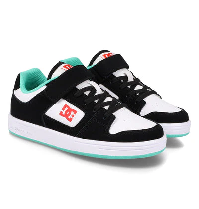 DC Youth Manteca 4 V Shoes - Black/Orange/Mint - Image 4