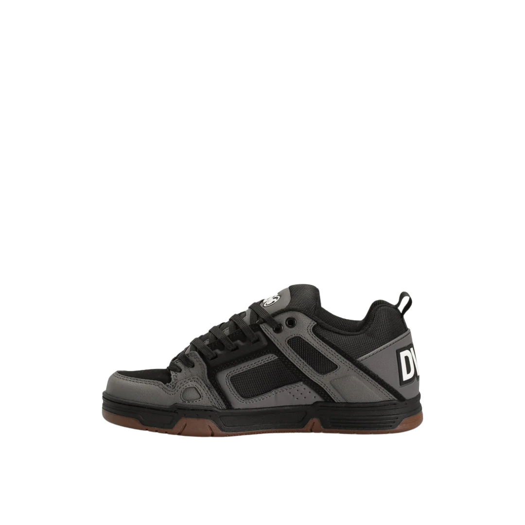 DVS Men's Comanche Shoes- Charcoal Black White Leather - Image 2