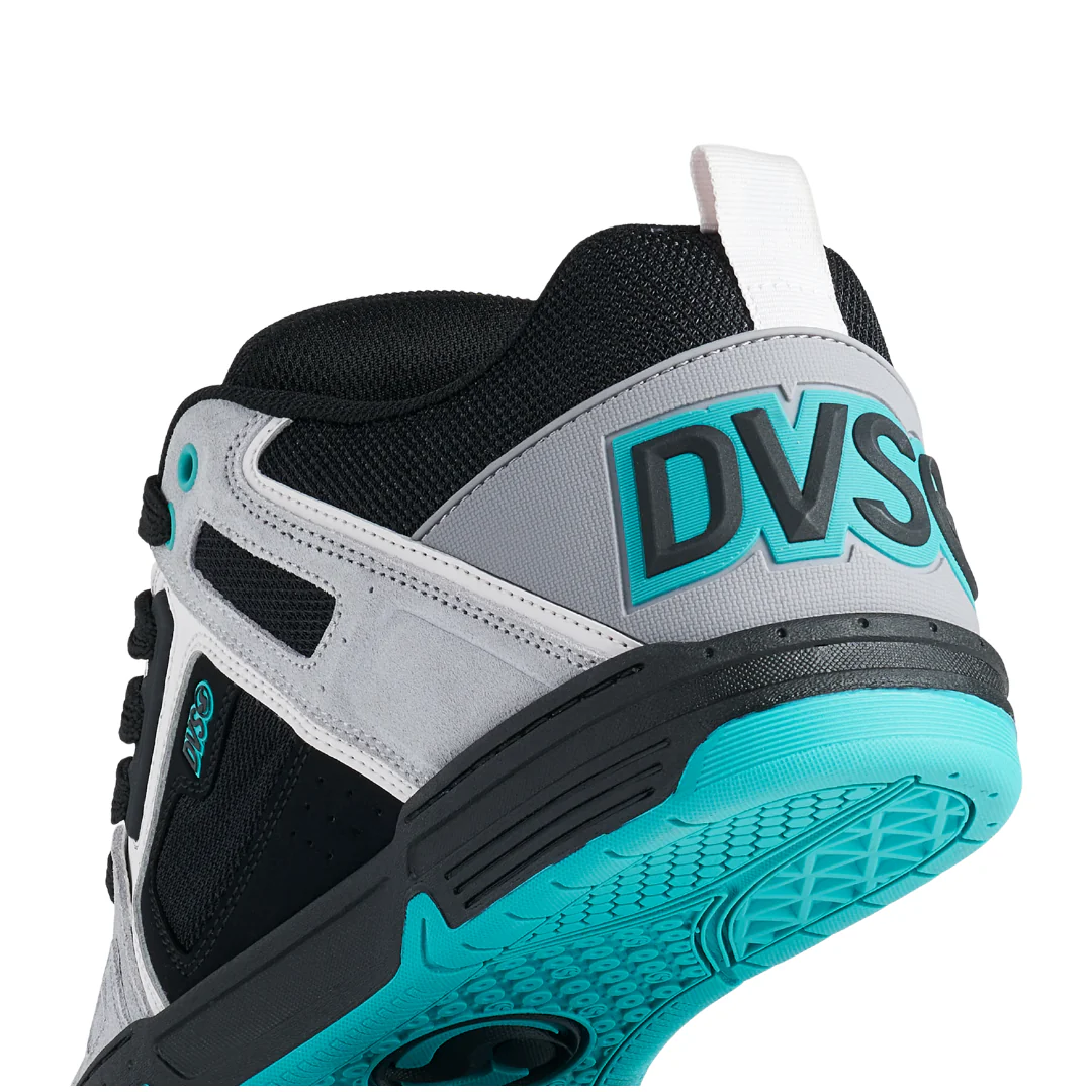 DVS Men's Comanche Skate Shoes - Grey Black Teal Suede - Image 5