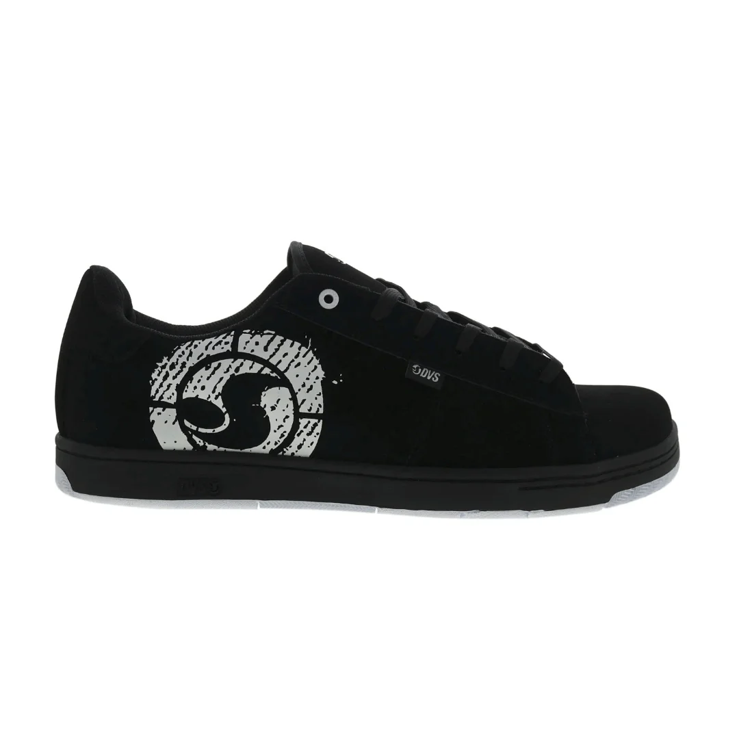 DVS Men's Revival Skate Shoe - Black & White Nubuck