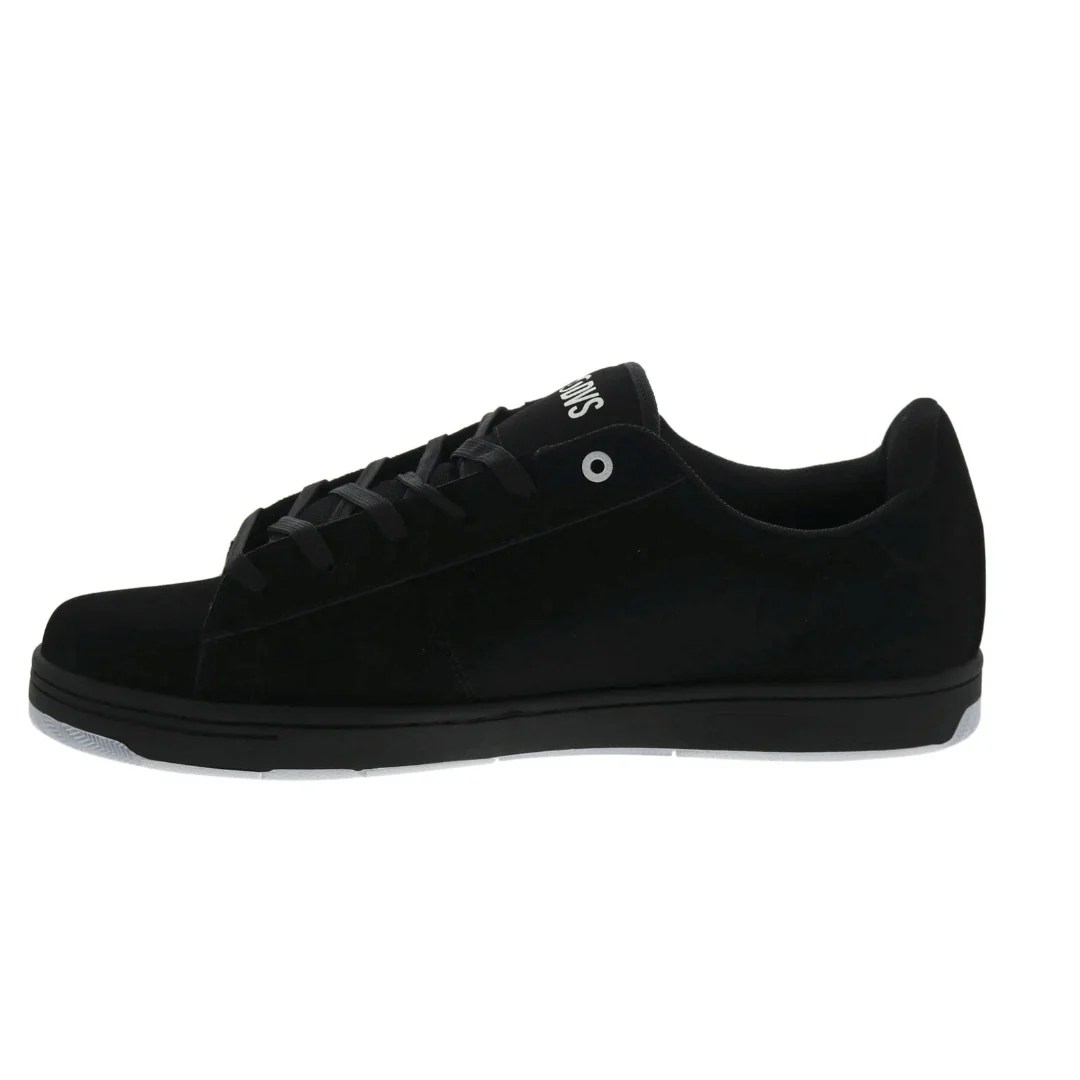 DVS Men's Revival Skate Shoe - Black & White Nubuck - Image 6