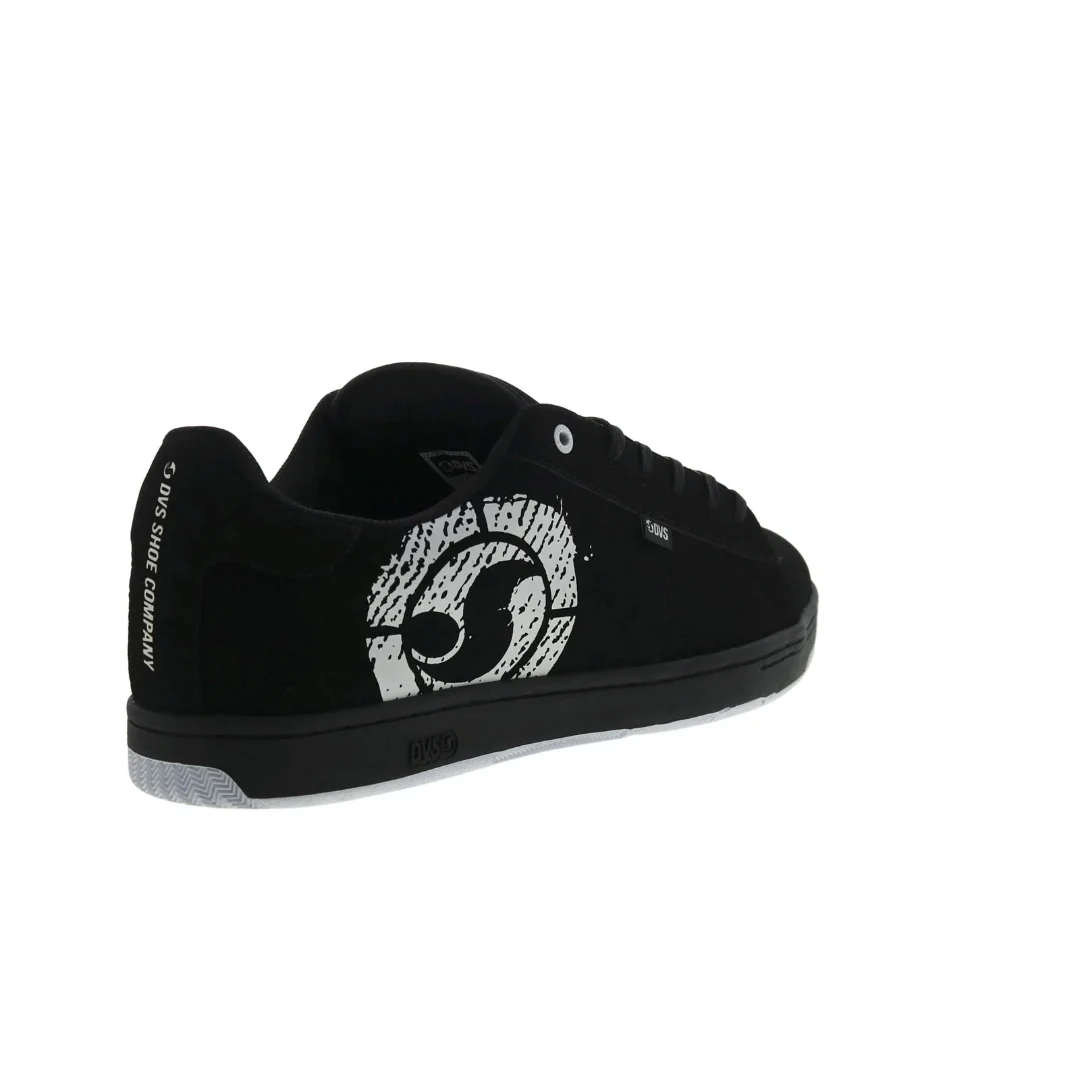 DVS Men's Revival Skate Shoe - Black & White Nubuck - Image 9