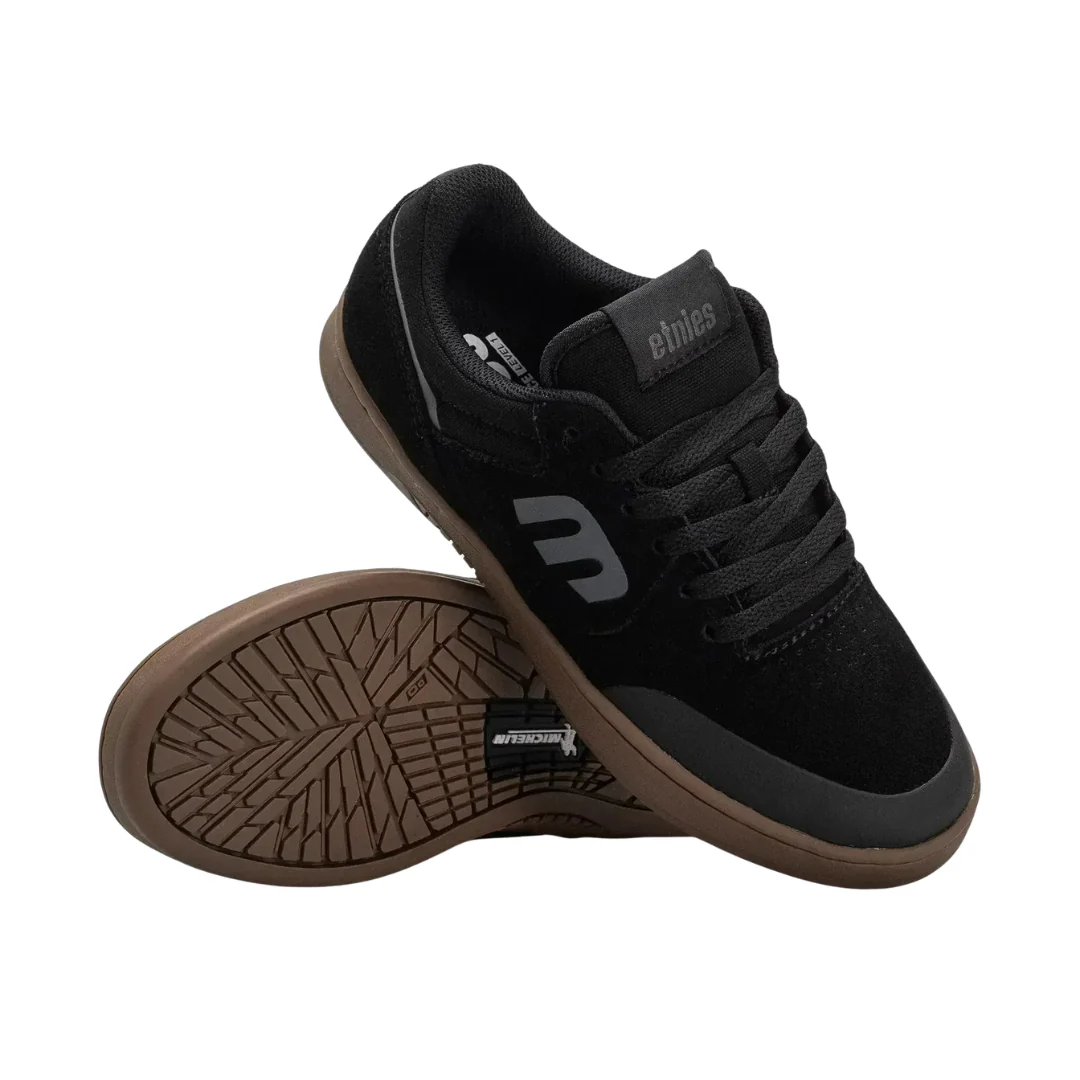 Etnies Men's Marana Skate Shoes - Black/Charcoal/Gum - Image 4