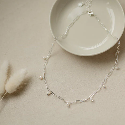 Glee Bellamy Hoops - White Pearl - Image 4