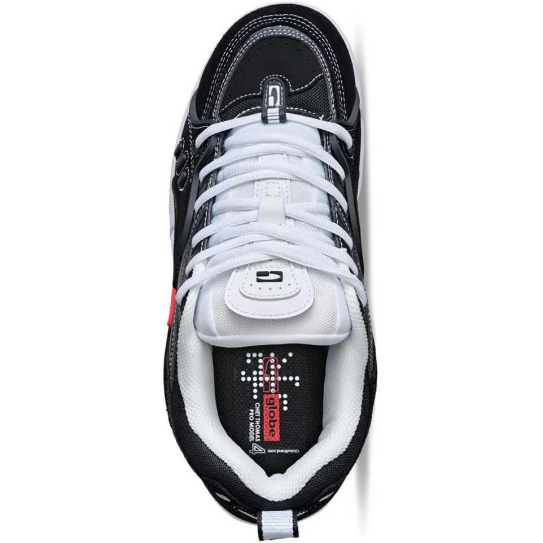 Globe Men's CT-4 Skate Shoes - Black/White - Image 2