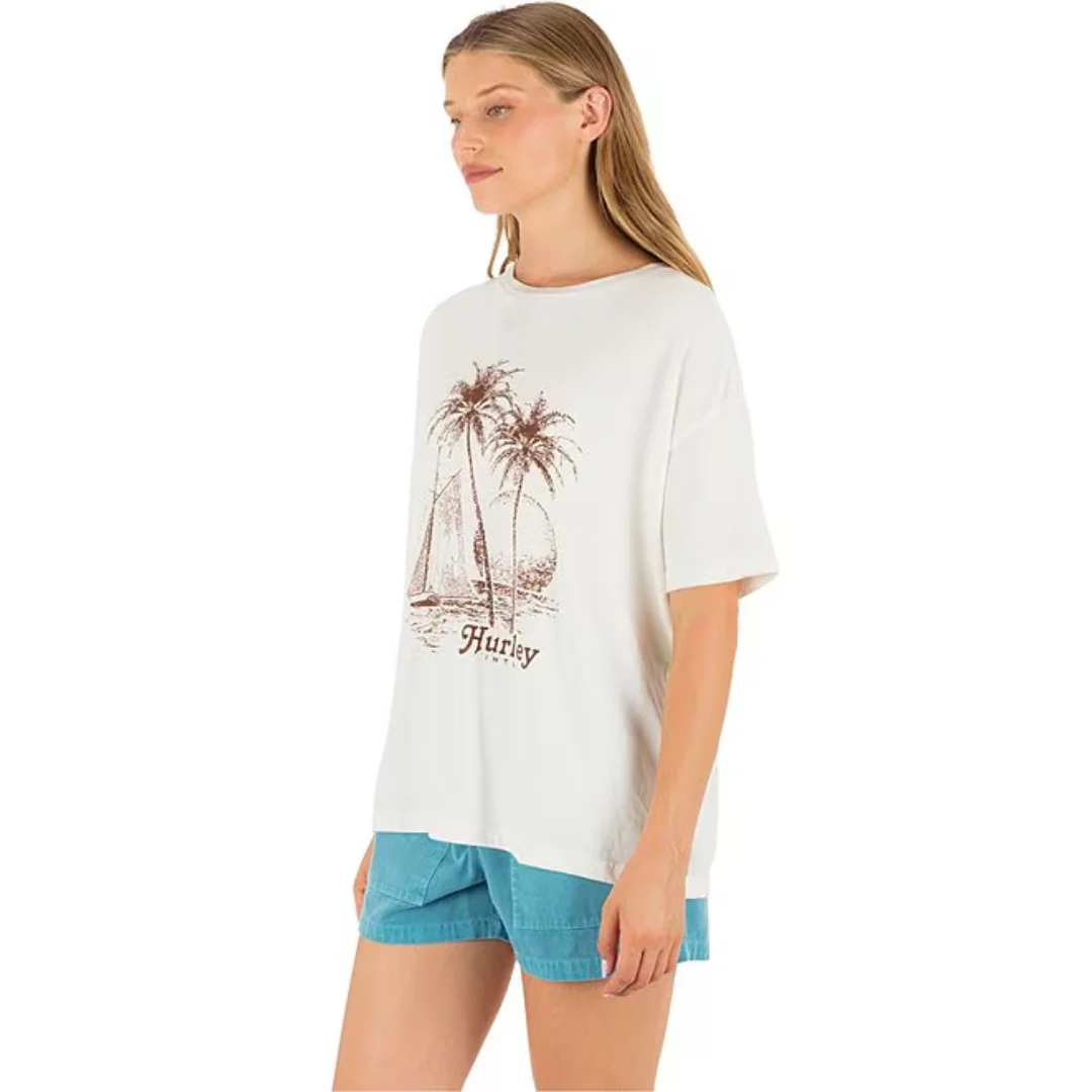 Hurley Women's Fair Winds Boyfriend Tee - Image 2