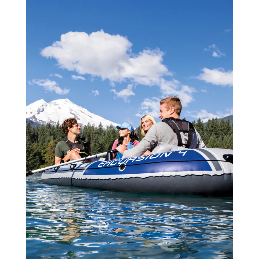 Intex Excursion 4 Inflatable Boat Set - 4 Person - Image 4